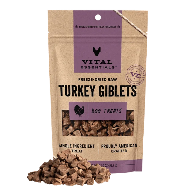 Vital Essentials - 凍乾小食 - 凍乾火雞內臟粒 2oz (犬用)