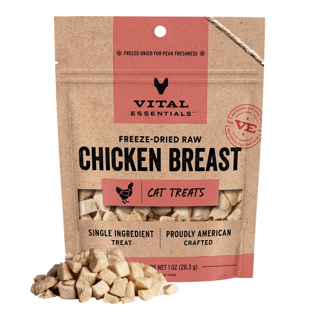 Vital Essentials - 凍乾小食 - 凍乾雞胸粒 1oz (貓用)