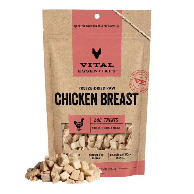 Vital Essentials - 凍乾小食 - 凍乾雞胸粒 2.1oz (犬用)
