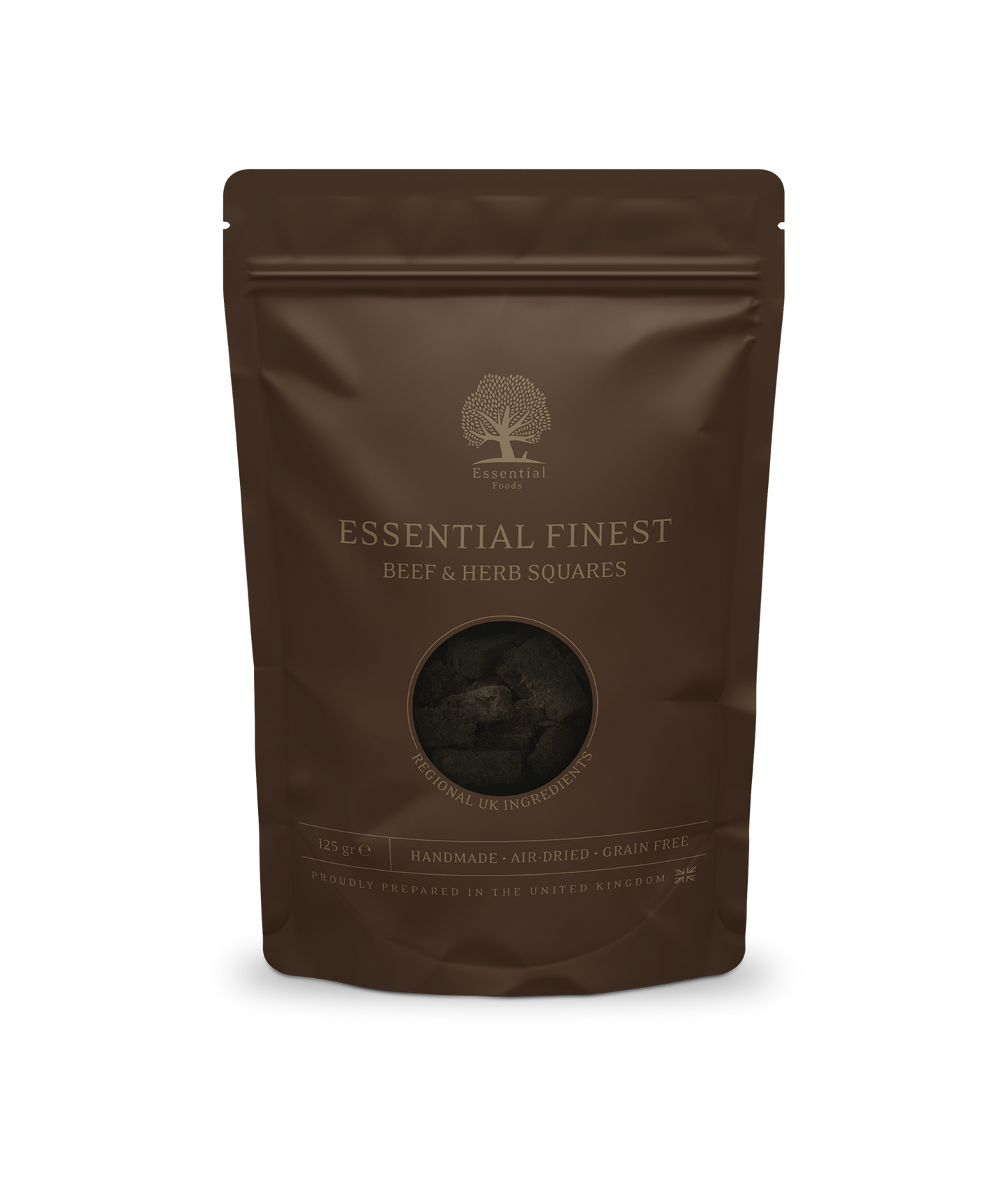 Essenital - 極緻手工小食系列 - 牛肉及香草方塊 ( 125 g )