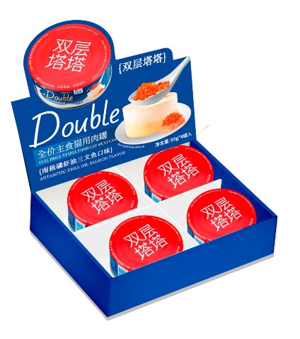 甜心廚房 全階段貓咪主食罐頭 - 雙層塔塔罐 南極磷蝦油三文魚 85g