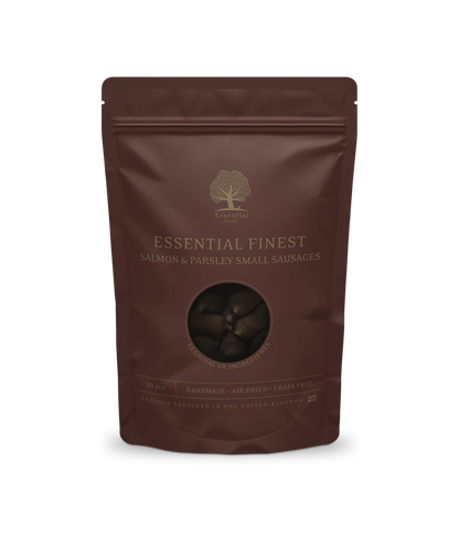Essenital - 極緻手工小食系列 - 三文魚及香菜香腸 ( 120 g )