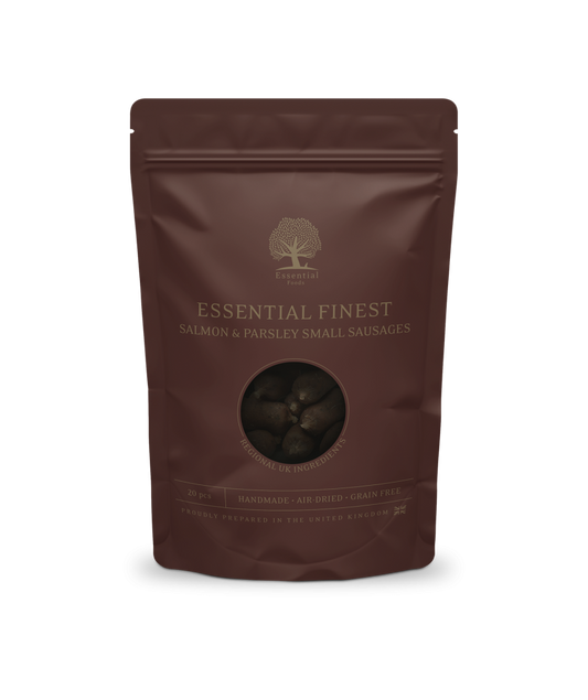 Essenital - 極緻手工小食系列 - 三文魚及香菜香腸 ( 120 g )