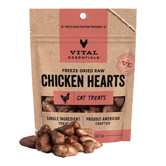 Vital Essentials - 凍乾小食 - 凍乾雞心粒 0.8oz (貓用)