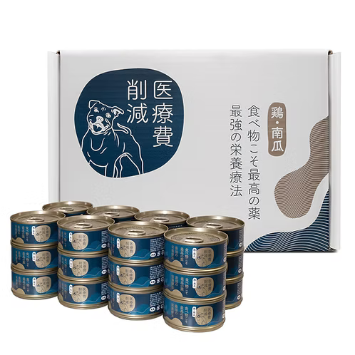 醫療費削減 - 純天然 雞肉+南瓜狗罐頭 (禮盒裝24罐)