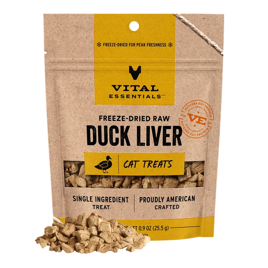 Vital Essentials - 凍乾小食 -  凍乾鴨肝粒 0.9oz (貓用)
