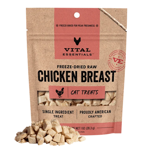 Vital Essentials - 凍乾小食 - 凍乾雞胸粒 1oz (貓用)