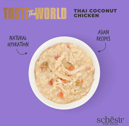 Schesir - Taste The World -泰式椰子雞狗主食罐 ( 150g )