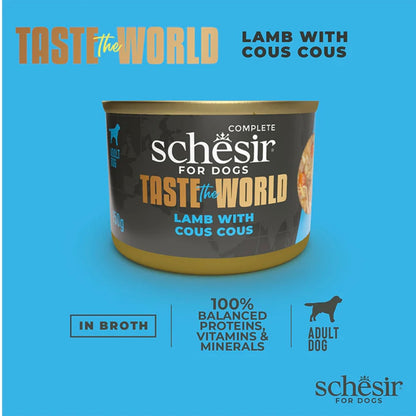Schesir - Taste The World - 羊肉配雞湯狗主食罐 ( 150g )