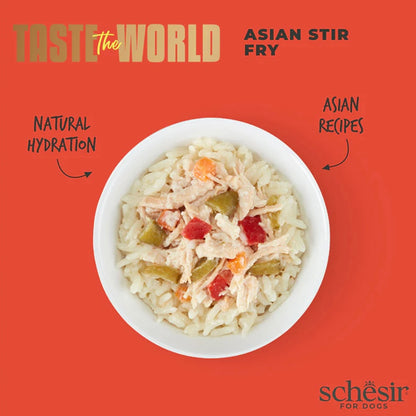 Schesir - Taste The World -雞肉口味亞洲炒飯狗主食罐 ( 150g )