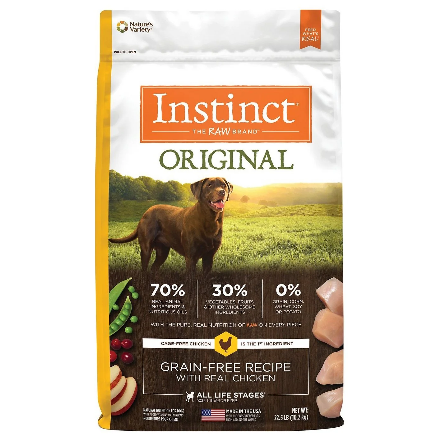 Instinct - 無穀物系列 (雞肉全犬配方) 4 lbs / 22.5 lbs