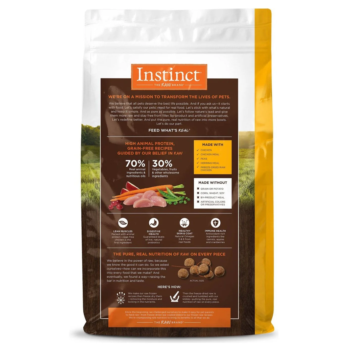 Instinct - 無穀物系列 (雞肉全犬配方) 4 lbs / 22.5 lbs