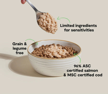 Open Farm - 滋咪糧伴三文魚鱈魚慕斯 貓用糧伴罐頭 3.17oz