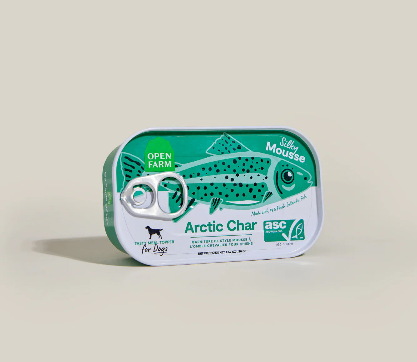 Open Farm - 滋咪糧伴北極紅點鮭(Arctic Char)慕斯 狗用糧伴罐頭 4.59oz 