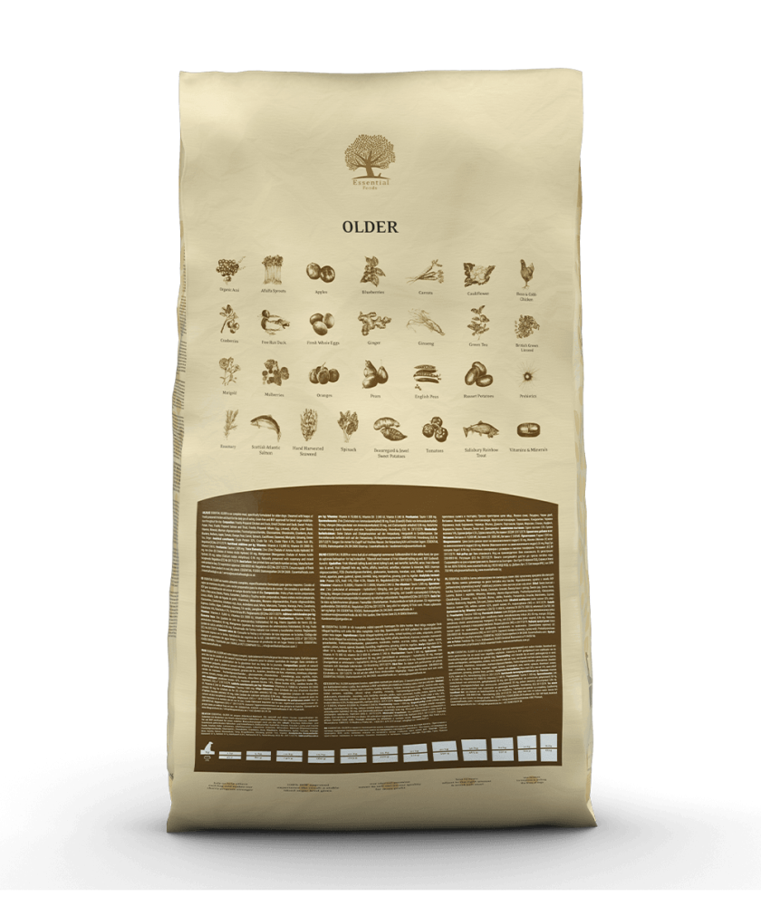 Essential - 長青 (大粒) 10 KG - 適合年長犬的美食
