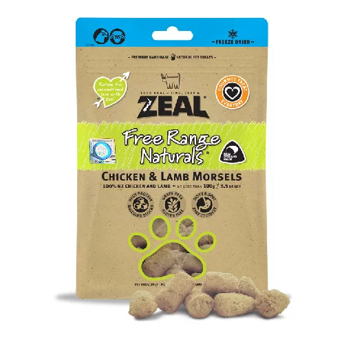Zeal - 冷凍脫水雞+羊肉純肉小食 ( 100g ) 貓狗通用