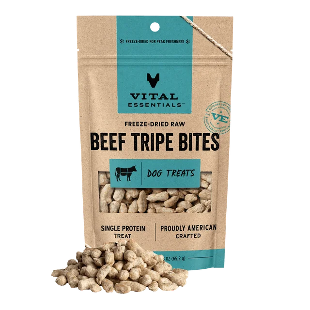 Vital Essentials - 凍乾小食 - 凍乾牛肚粒 2.3oz (犬用)