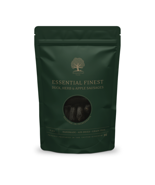 Essenital - 極緻手工小食系列 - 鴨肉蘋果草本香腸( 6件 )