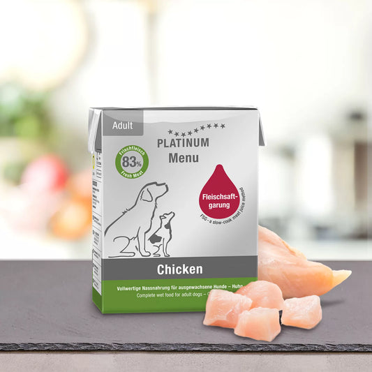 PLATINUM - MENU 純鮮雞肉濕糧成犬配方 ( 375g )