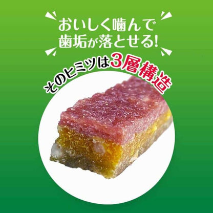 日本獅王 LION PET - 獅王狗小食 - PETKISS - 特強潔齒蔬菜土豆三文治片 (小)  100g