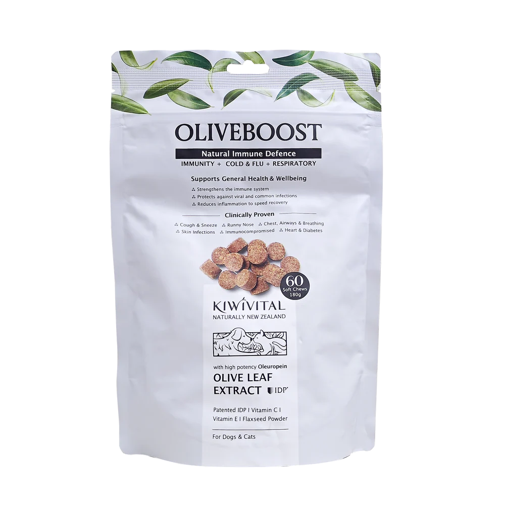 Kiwivital 紐西蘭草療營養專家 - OliveBoost 橄欖葉維C軟粒60粒(180g)