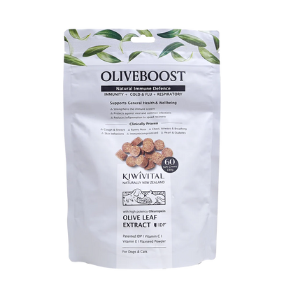 Kiwivital 紐西蘭草療營養專家 - OliveBoost 橄欖葉維C軟粒60粒(180g)