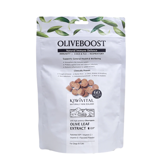Kiwivital 紐西蘭草療營養專家 - OliveBoost 橄欖葉維C軟粒60粒(180g)